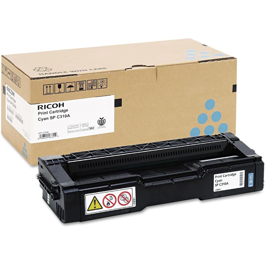 Ricoh 406345 Cyan AIO Toner Cartridge Type SP C310A