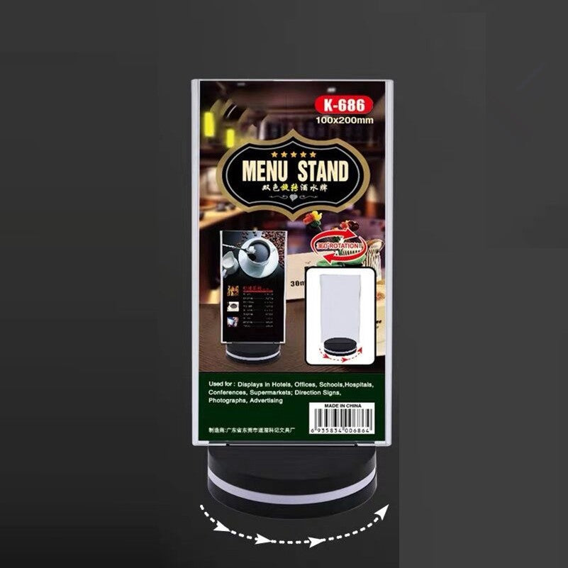 Rotable Menu Stand MM10X20