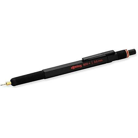 Rotring Mechanical Pencil (800+0.5Mm) Full Black Mechanical Pencil & Stylus Hybrid
