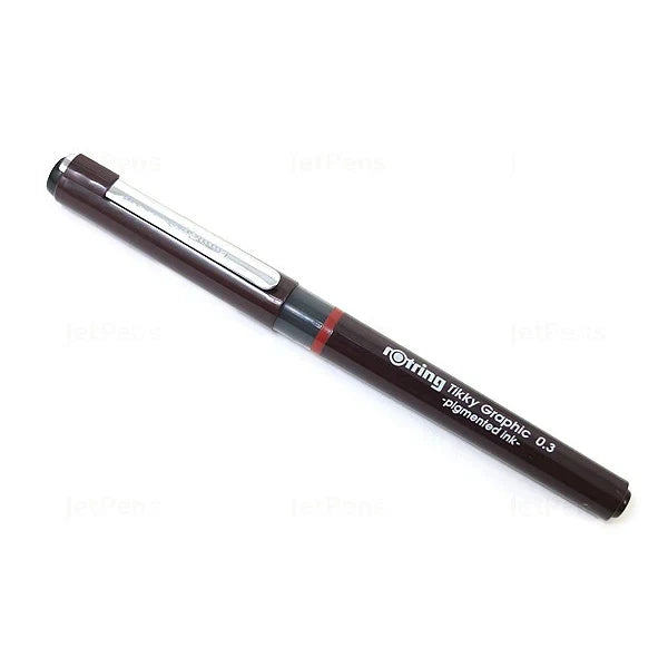 Rotring Tikky Graphic Drawing Pen - Pigment Ink - 0.3 Mm - Black Ink