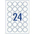 Round Sticker Labels 24 Labels Per Sheet 40 Mm Diameter