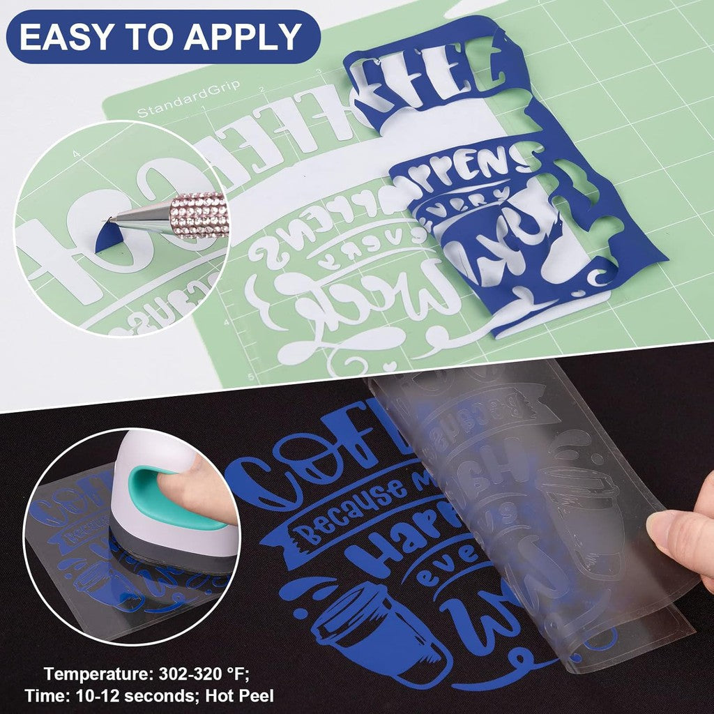 Royal Blue PU Flex Vinyl Sticker Roll – 50cm x 1m