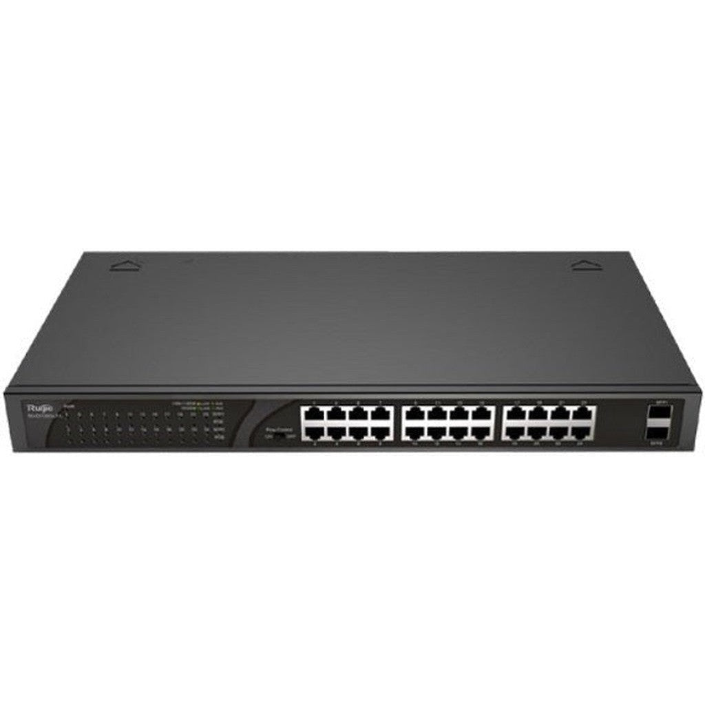 Ruijie Rg-Es126G-Lp-L Unmanaged Gigabit Poe Switch 24 Port ,2 Sfp Poe 180W