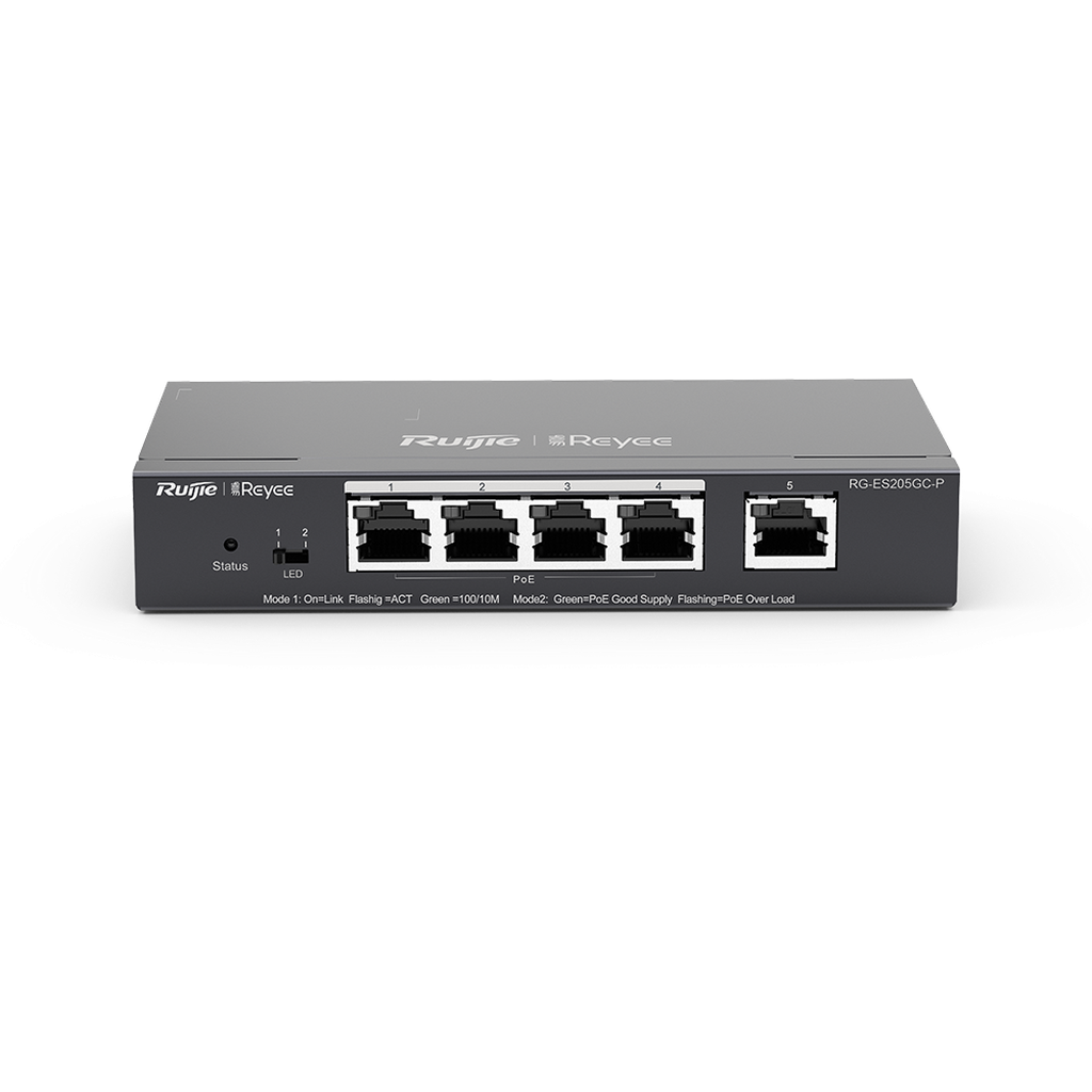 Ruijie Rg-Es205Gc-P 5-Port Gigabit Smart Poe Switch