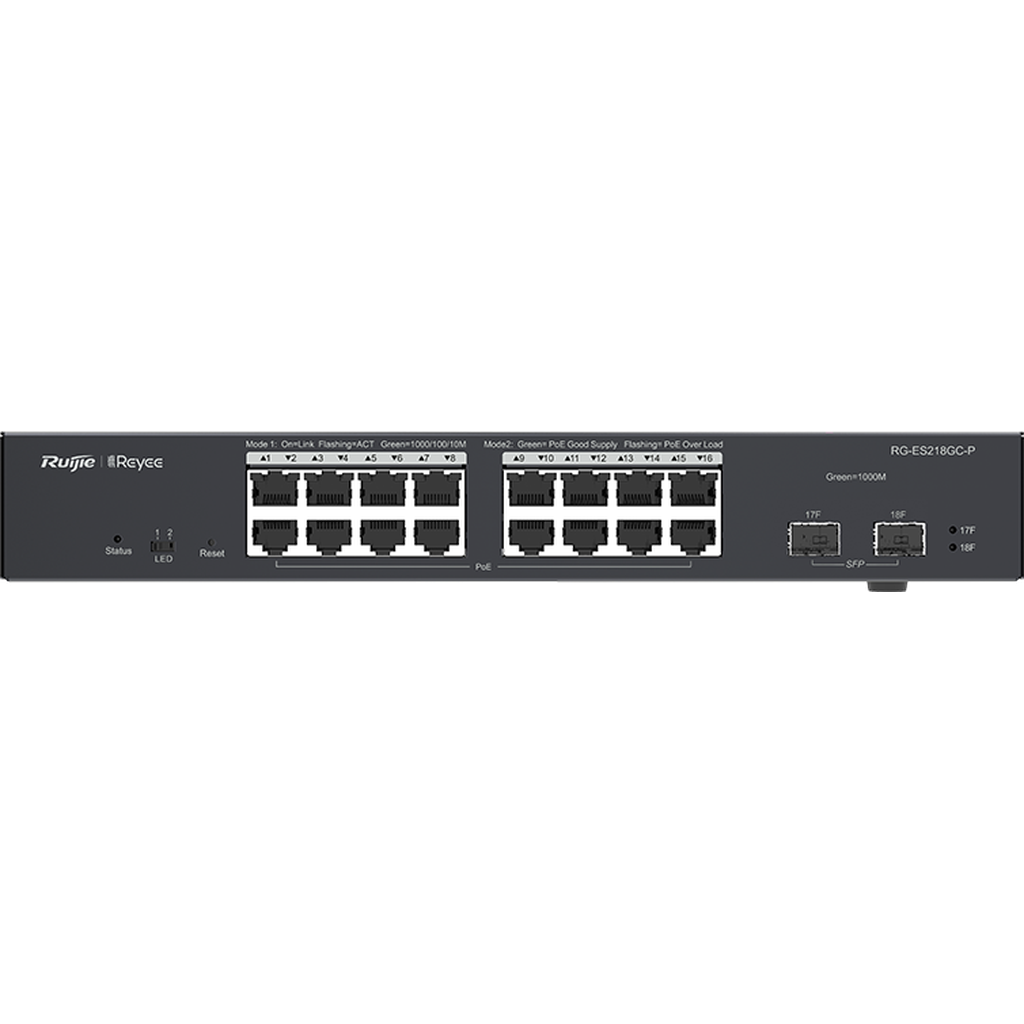 Ruijie Rg-Es218Gc-P 18-Port Gigabit Smart Poe Switch