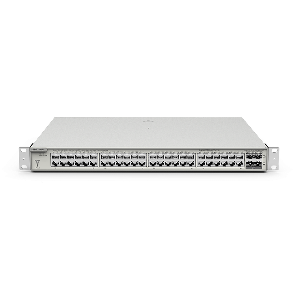 Ruijie Rg-Nbs3200-48Gt4Xs-P 48 10/100/1000Base-T Ports (Support Poe And Poe+), 4 Sfp+ 10Gbase-X Ports