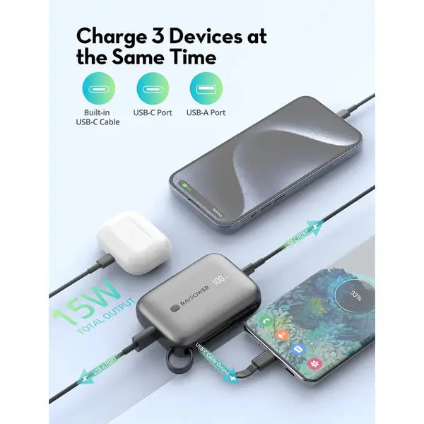 Ravpower Rp-Pb1224 Pro Pd30W 20000Mah 3-Port Power Bank