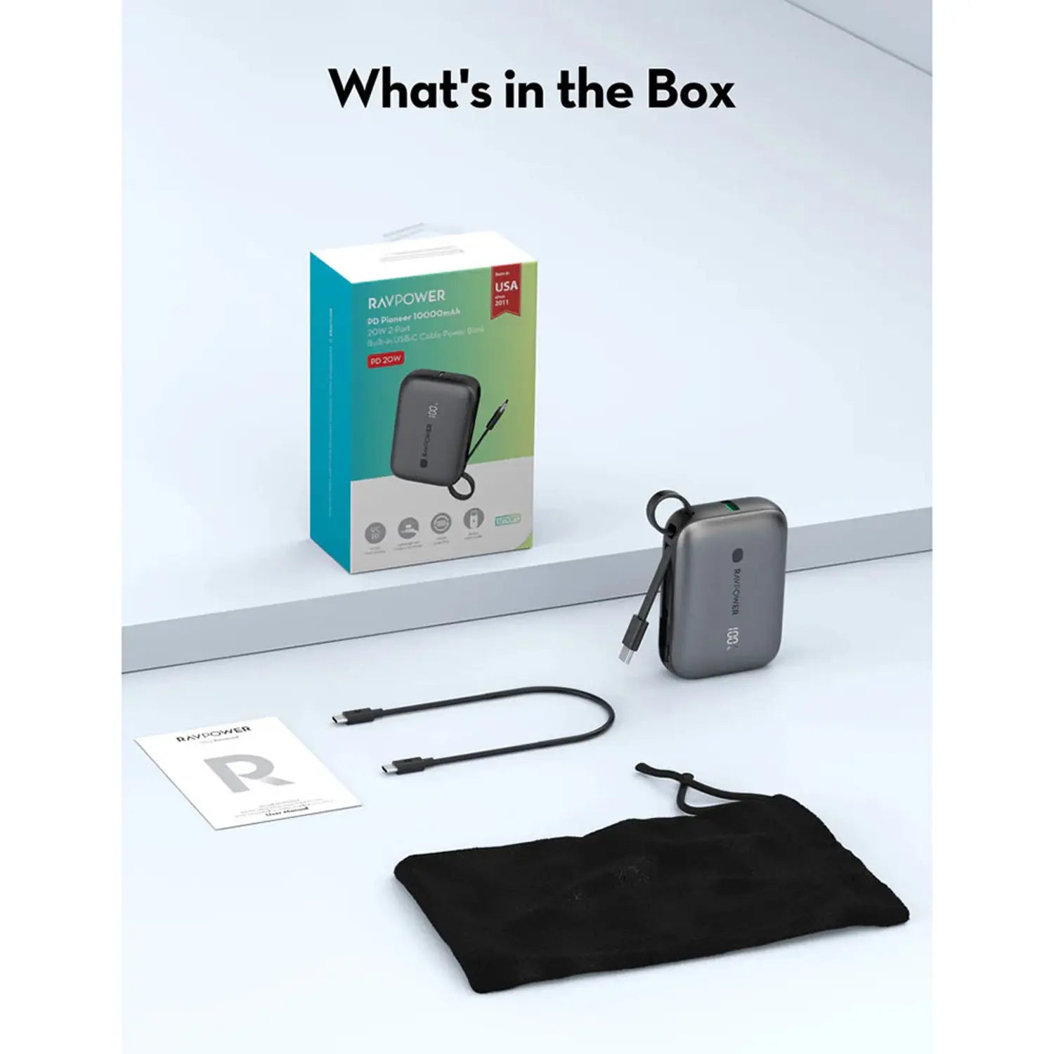 Ravpower Rp-Pb1224 Pro Pd30W 20000Mah 3-Port Power Bank
