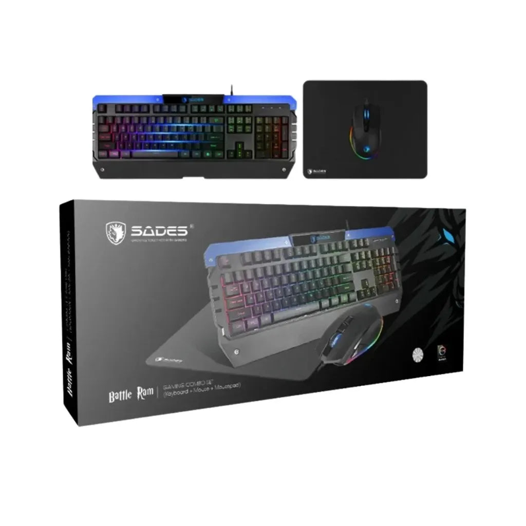 SADES SA-D10 3 in 1 Combo Keyboard, Mouse and Mouse Pad Gaming Kit