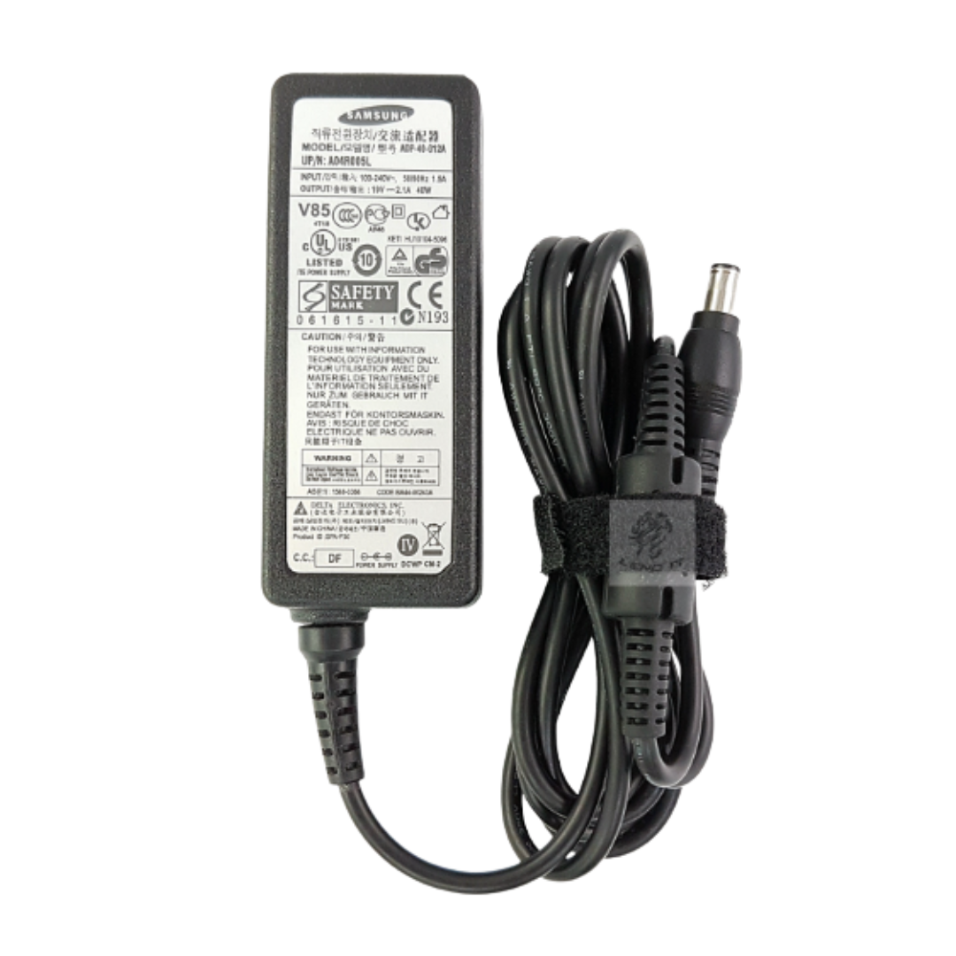 Samsung Laptop Charger with Power Cable – 40W 19V 2.1A (5.5×3.0mm)