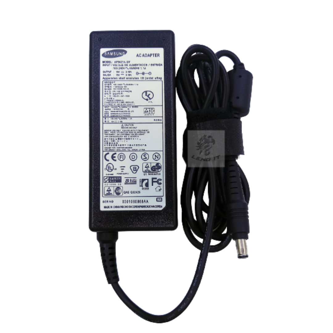 Samsung Laptop Charger with Power Cable – 60W 19V-3.16A (5.5×3.0mm)