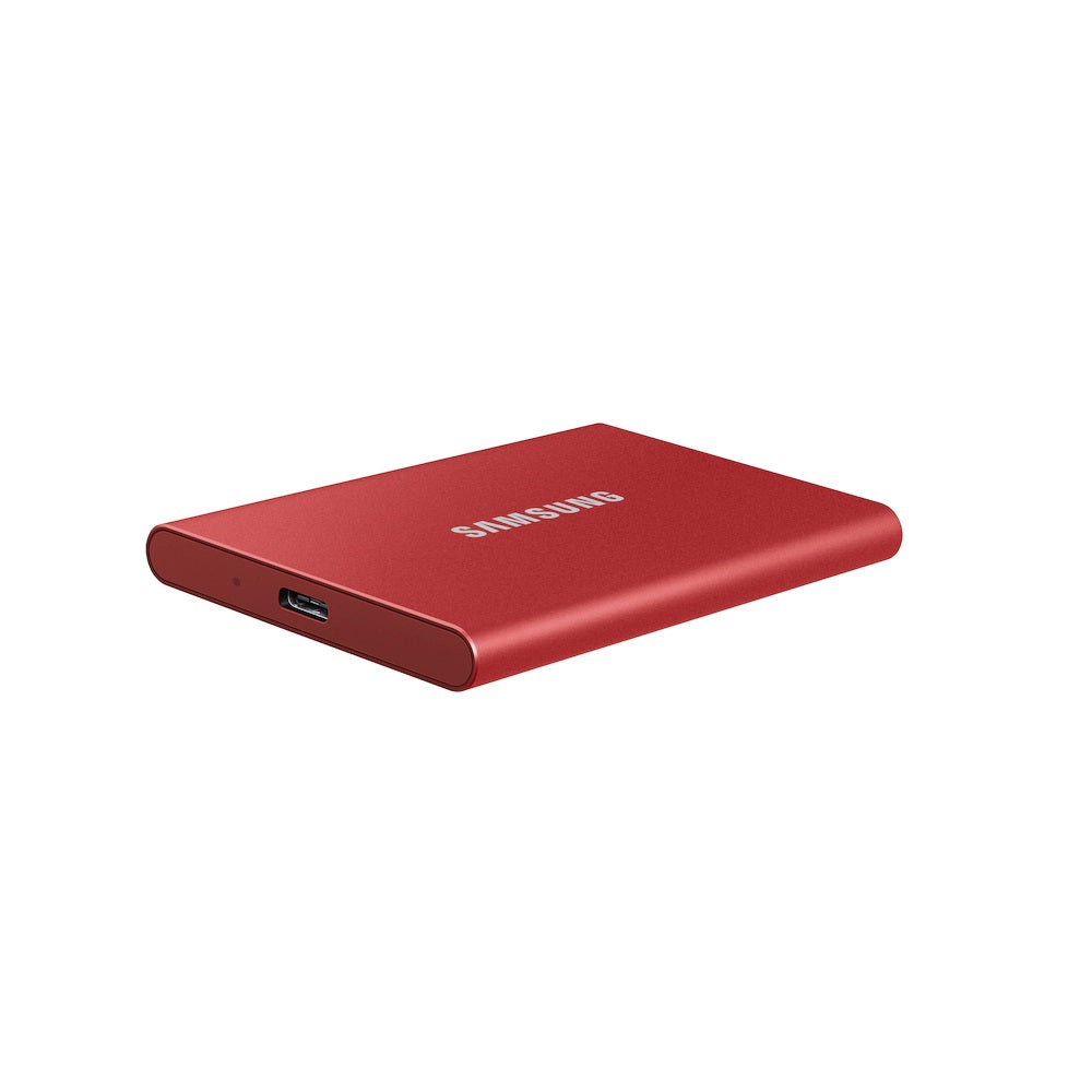 SAMSUNG 1TB T7 Portable SSD USB-C, 1050MB/s, Red