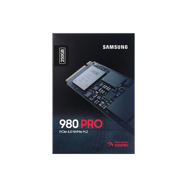 SAMSUNG 250GB 980 Pro NVMe M.2 SSD PCIe 4.0, 7000MB/s