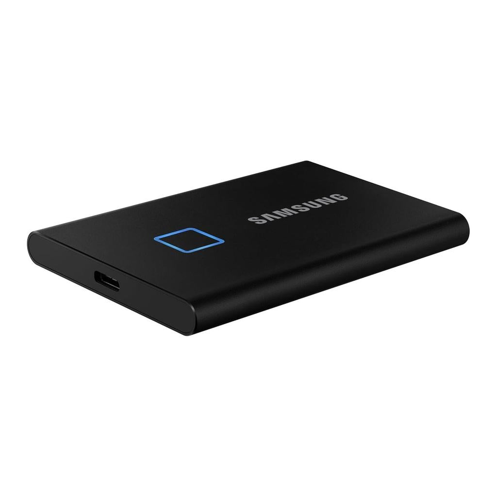 SAMSUNG 2TB T7 Touch Portable SSD USB-C, (1050MB/s) - Black