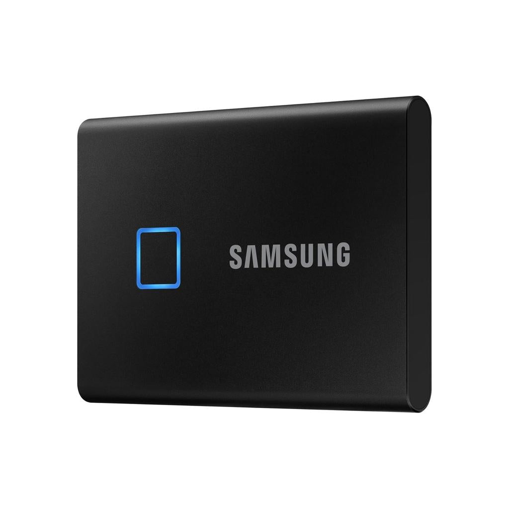 SAMSUNG 2TB T7 Touch Portable SSD USB-C, (1050MB/s) - Black