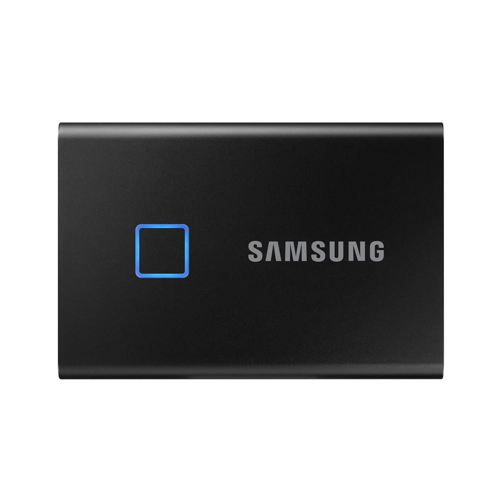 SAMSUNG 2TB T7 Touch Portable SSD USB-C, (1050MB/s) - Black