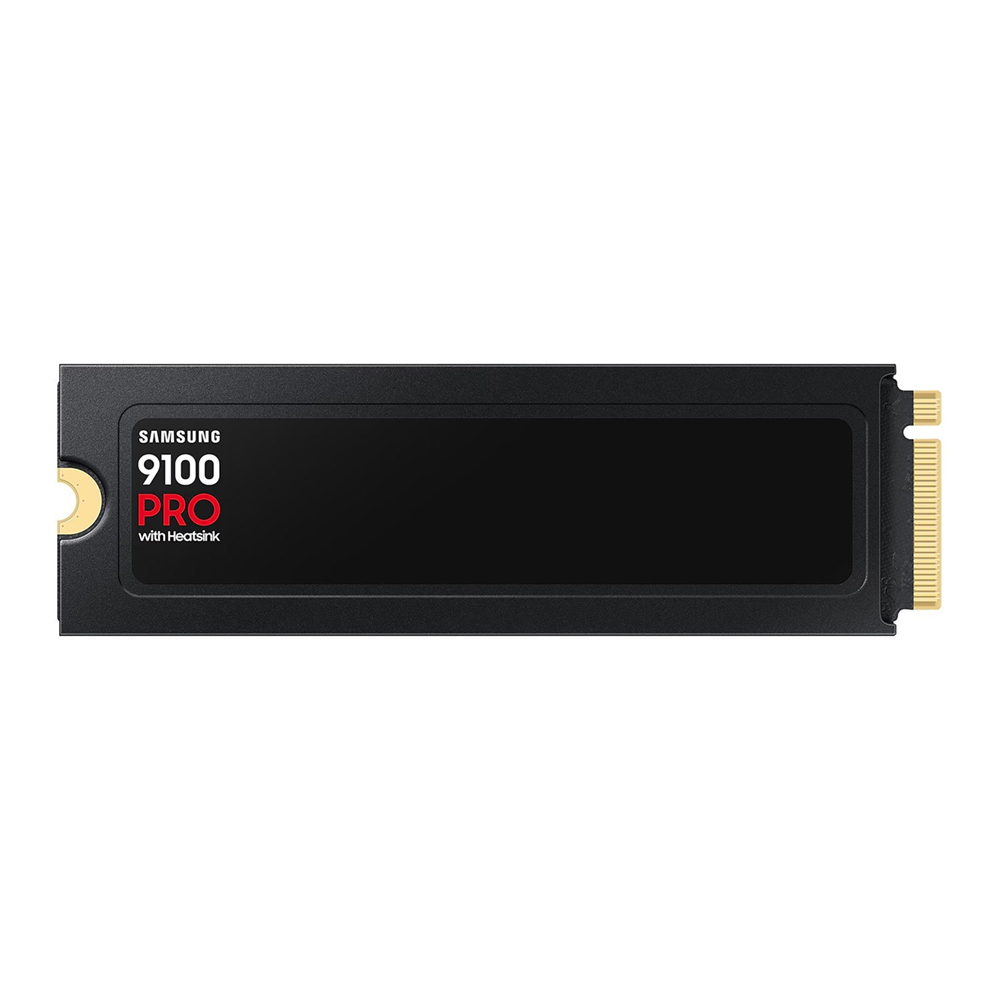 SAMSUNG 4TB 9100 Pro Heatsink NVMe M.2 SSD PCIe 5.0 (x4) – 14,800MB/s