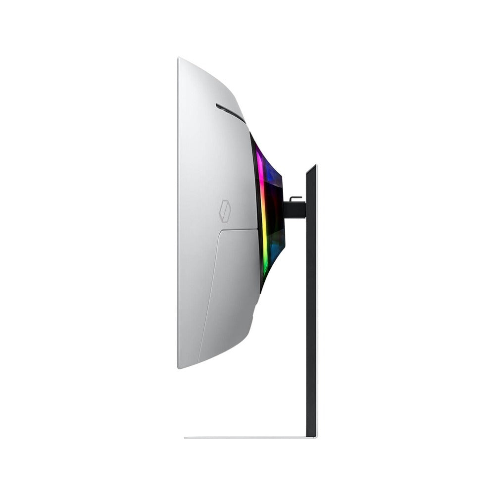 SAMSUNG 34″ Odyssey OLED G8 DG852 Curved 0.3ms 175Hz Ultra-WQHD HDMI 2.1 Speaker HDR UltraWide Smart Gaming Monitor, 34G8, Silver