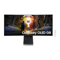 SAMSUNG 34″ Odyssey OLED G8 DG852 Curved 0.3ms 175Hz Ultra-WQHD HDMI 2.1 Speaker HDR UltraWide Smart Gaming Monitor, 34G8, Silver