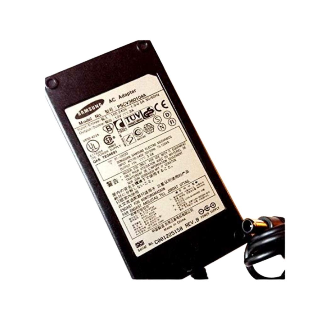 Samsung LCD Monitor Power Adapter – 36W 12V-3A (6.5×4.4mm)