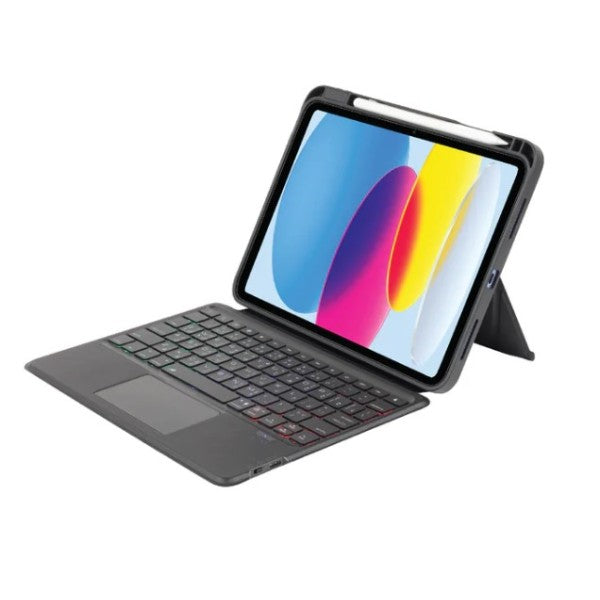 SIA Mag Keyboard SIKBC10TH22 Ipad 10th Generation Keyboard with touch pad and Detachable leather cover -black AR/ENG