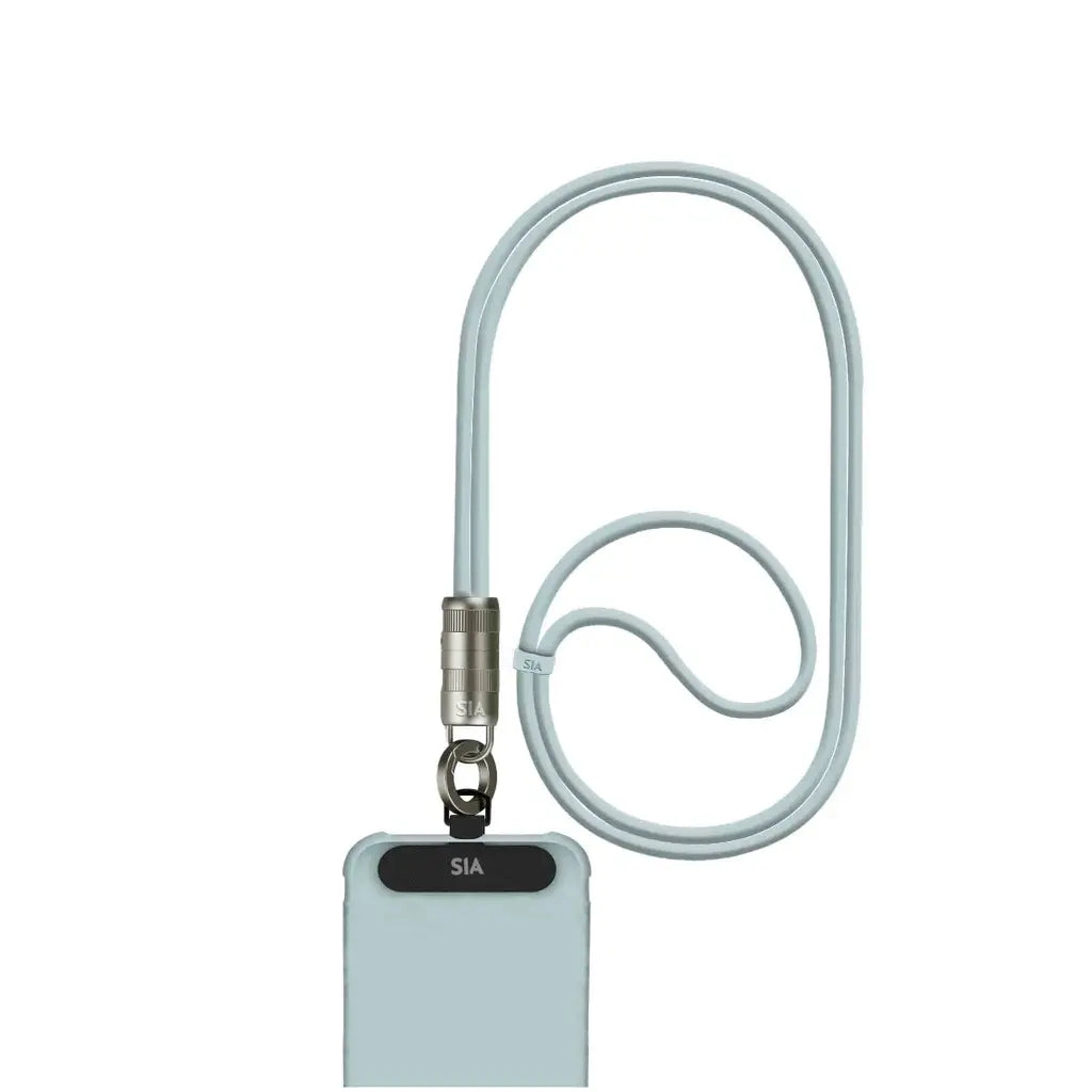 SIA Powerlink Soft Rubber Type C - Type C Lanyard Cable 60W - 1.2M - Light Blue