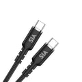 SIA SILICONE TYPE-C TO TYPE-C CABLE 60W 1.2M BLACK
