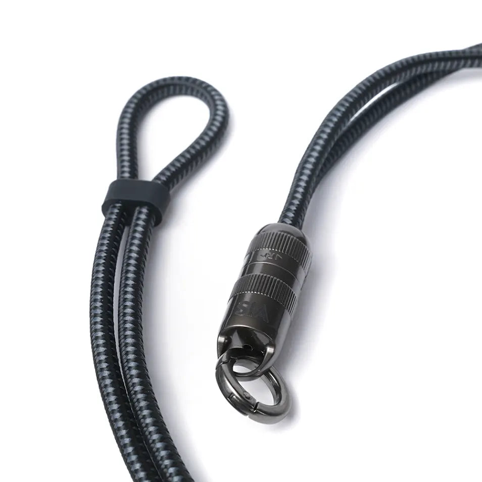 SIApowerlink FABRIC BRAIDED TYPE C - TYPE C LANYARD CABLE 60W 30CM BLACK