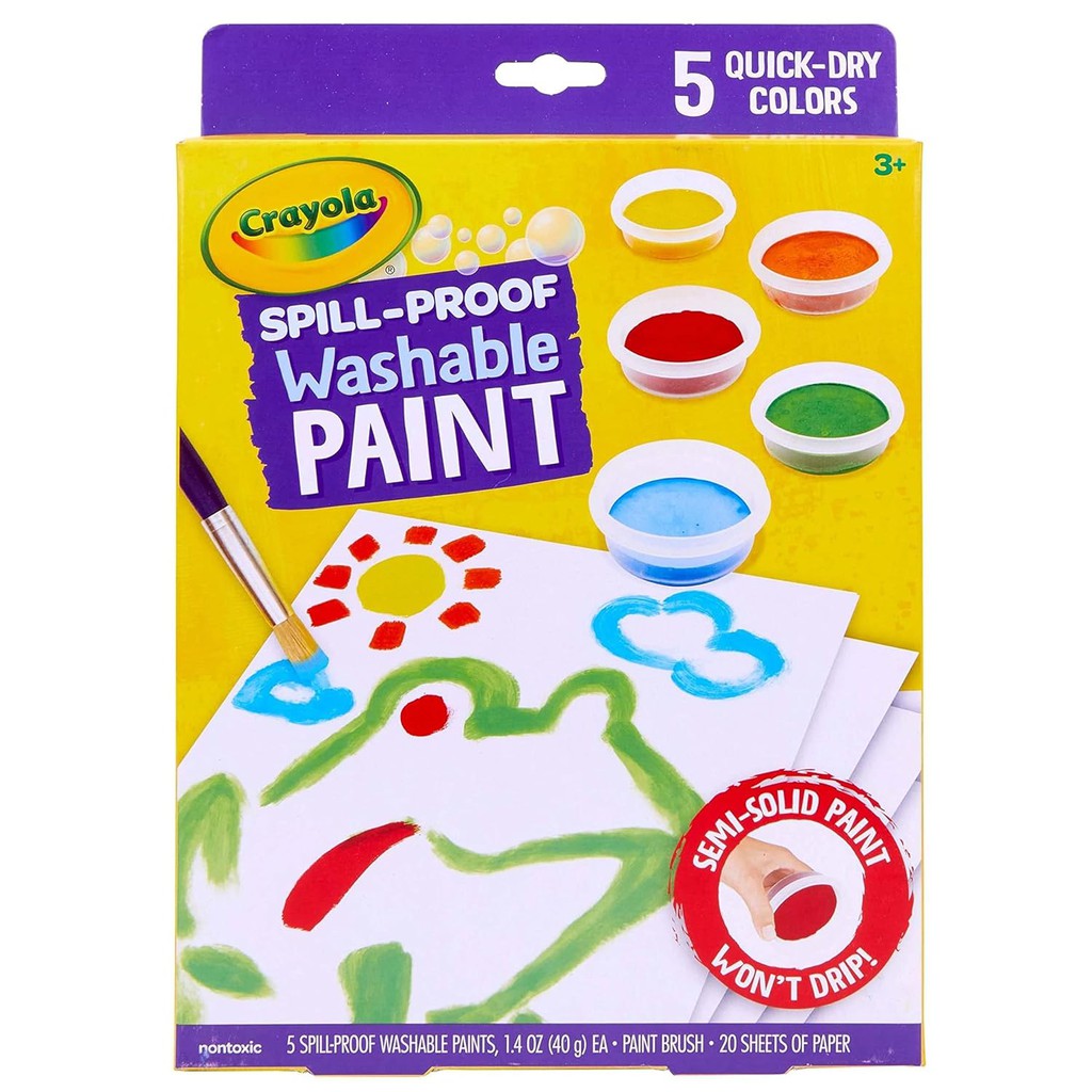Crayola SPILL PROOF WASHABLE PAINT KIT