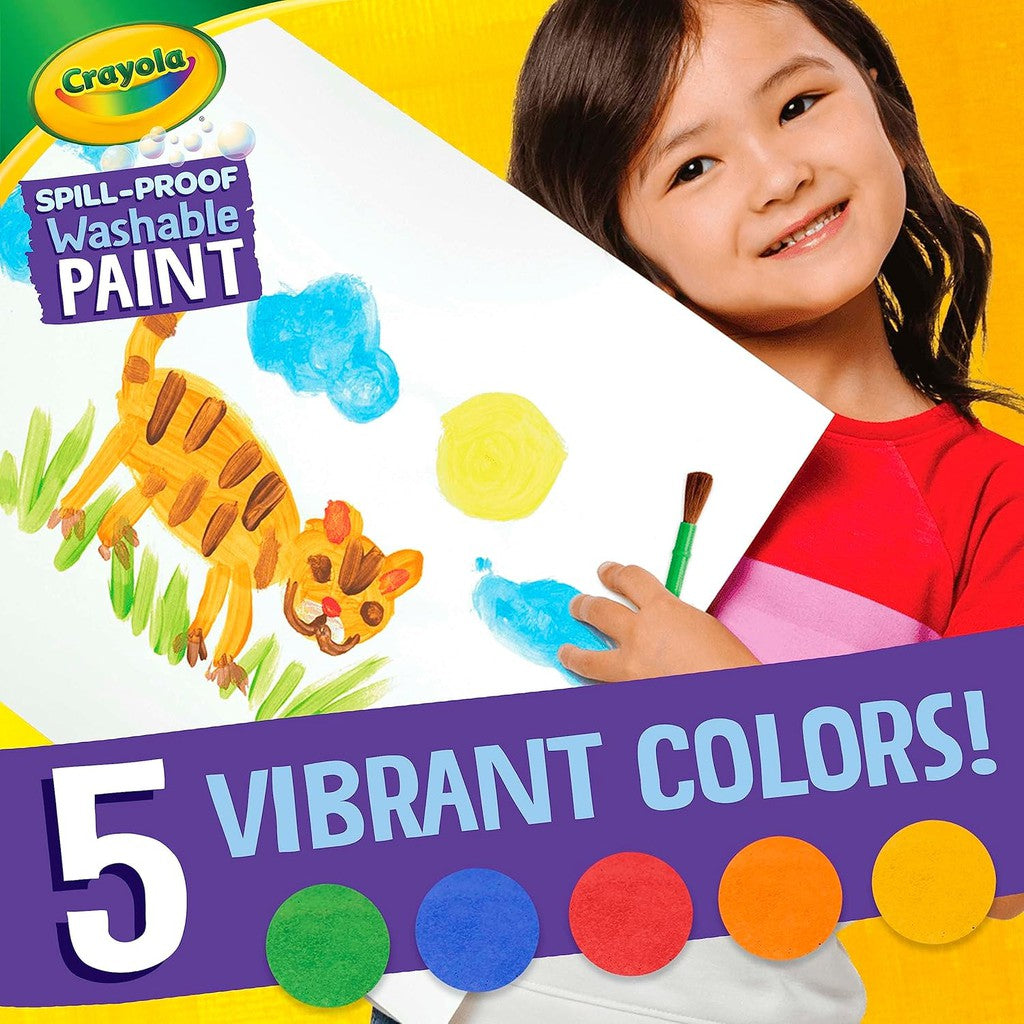 Crayola SPILL PROOF WASHABLE PAINT KIT