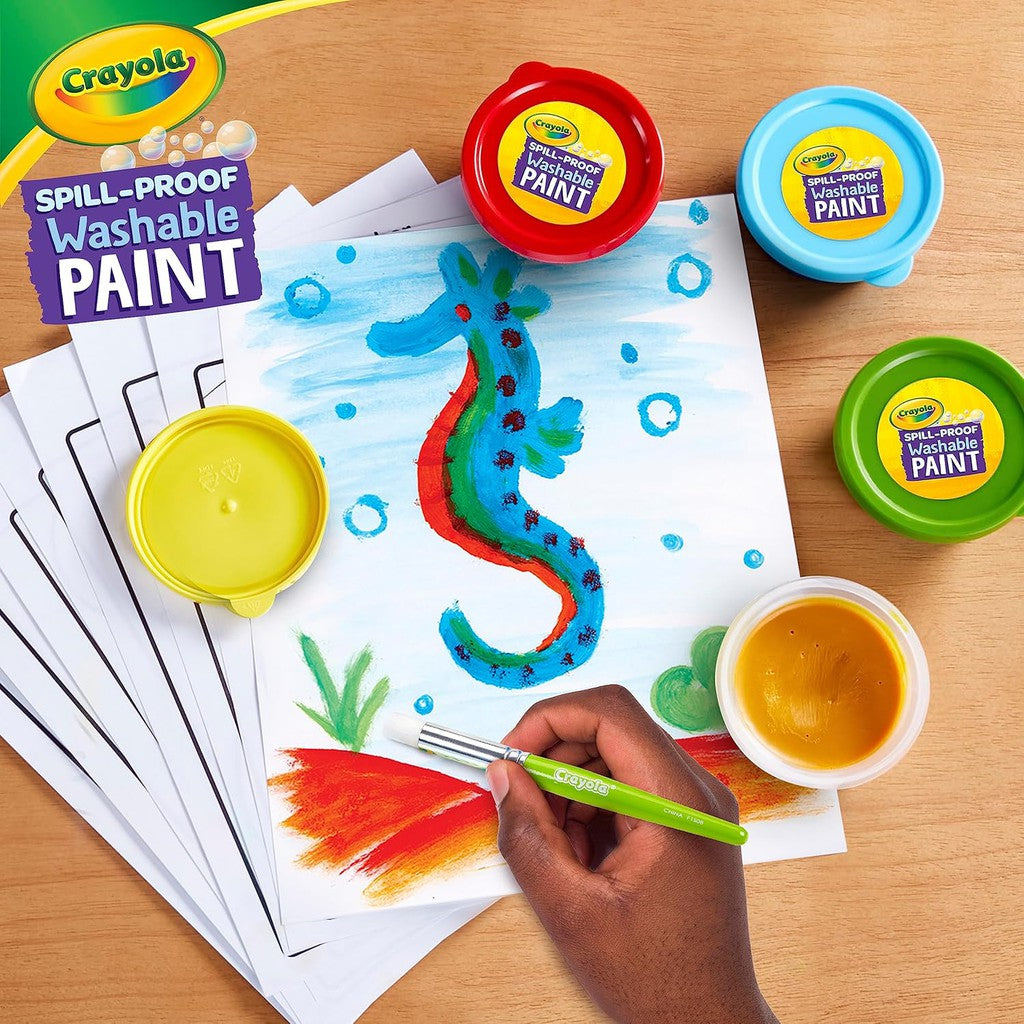 Crayola SPILL PROOF WASHABLE PAINT KIT