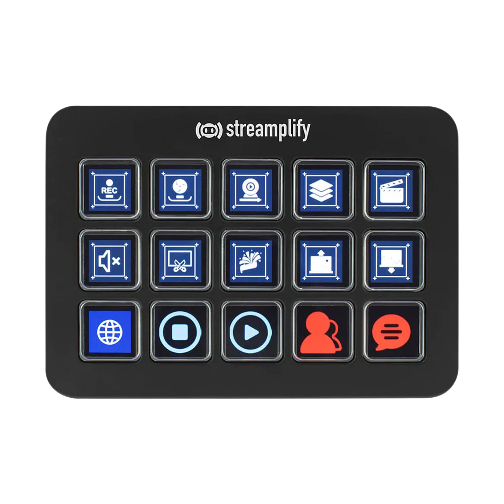 STREAMPLIFY STREAMING DECK LCD Black