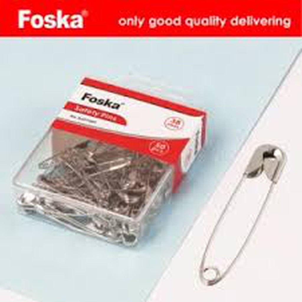 Safety Pins 38 Mm Blister Foska- As-27B 100pcs/Box