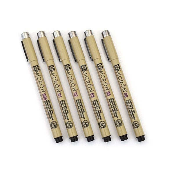 Sakura Pigma Micron 01 Basic Set 6