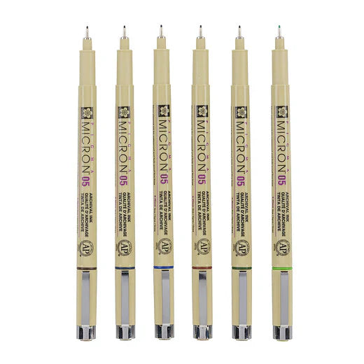 Sakura Pigma Micron 05 Earth Set 6