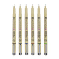 Sakura Pigma Micron 05 Earth Set 6