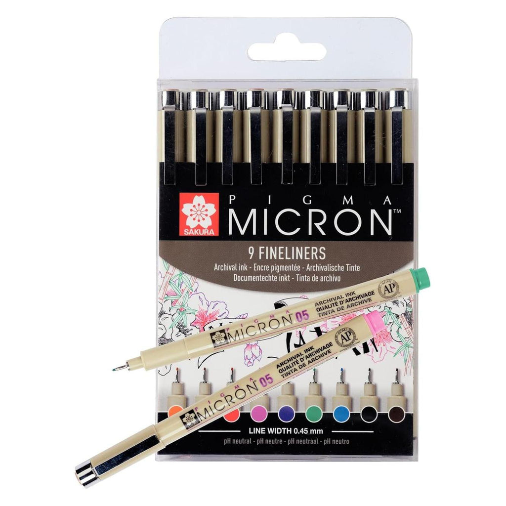 Sakura Pigma Micron 05 Set 9