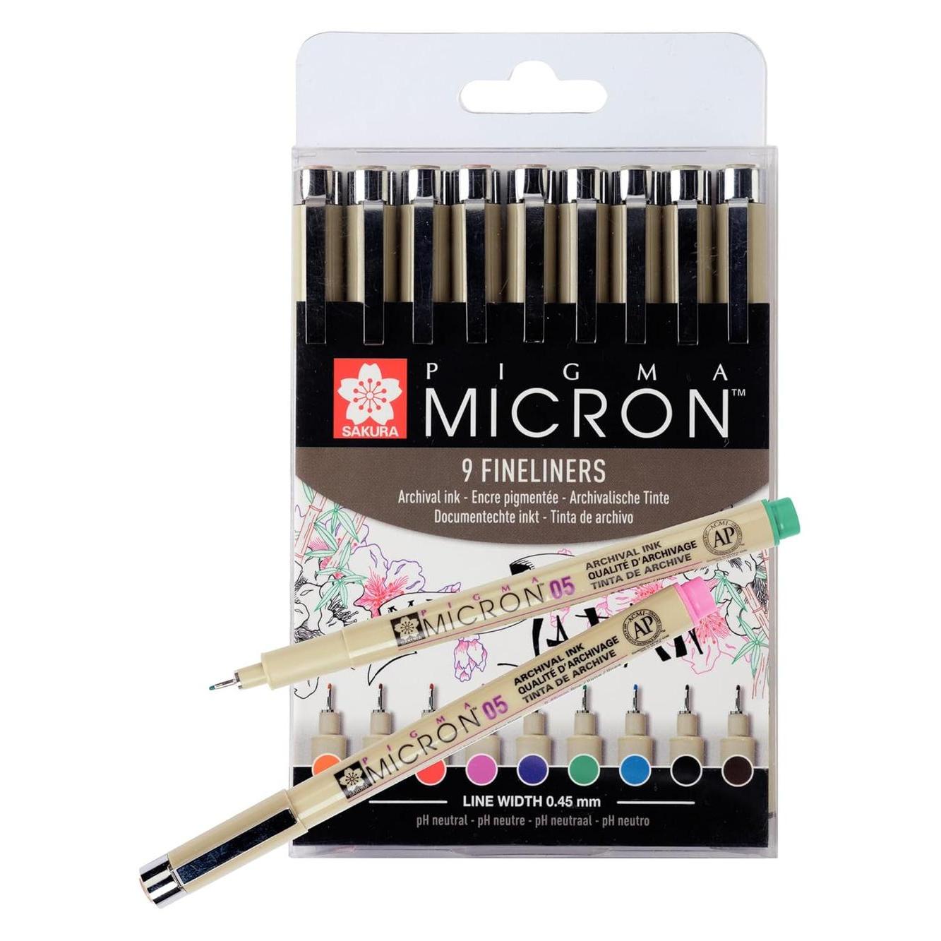 Sakura Pigma Micron 05 Set 9