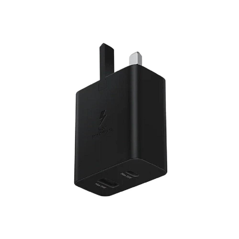 Samsung 35W PD Power Adapter Duo 1 x USB C & 1 x USB A Black UK Plug