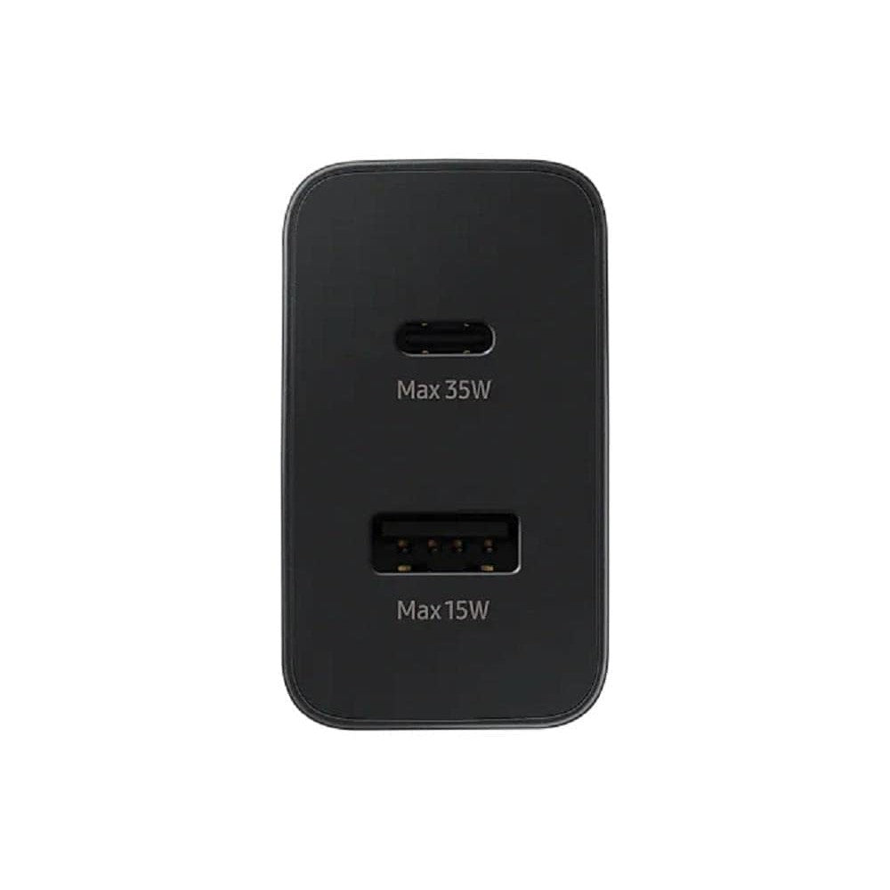 Samsung 35W PD Power Adapter Duo 1 x USB C & 1 x USB A Black UK Plug