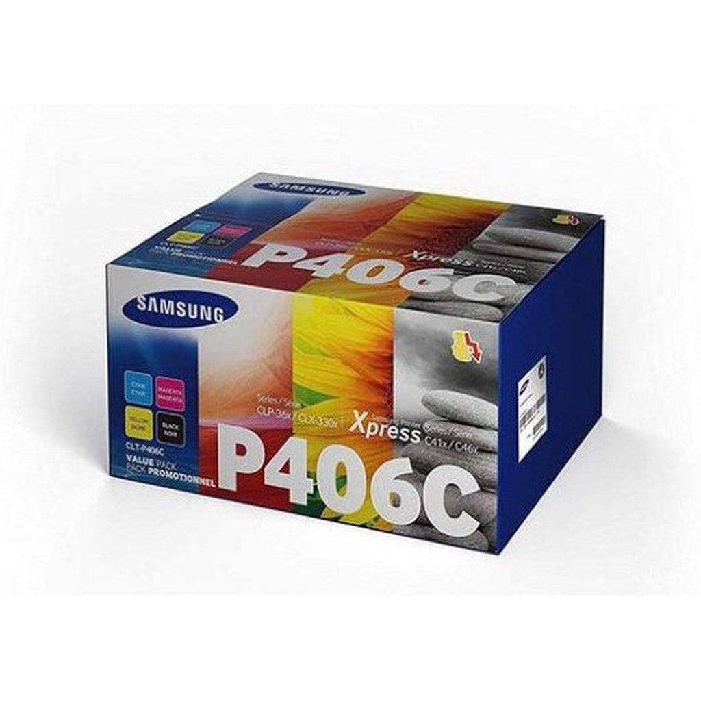 Samsung Clt-P406C 4-Pack Black/Cyan/Magenta/Yellow Toner Cartridges