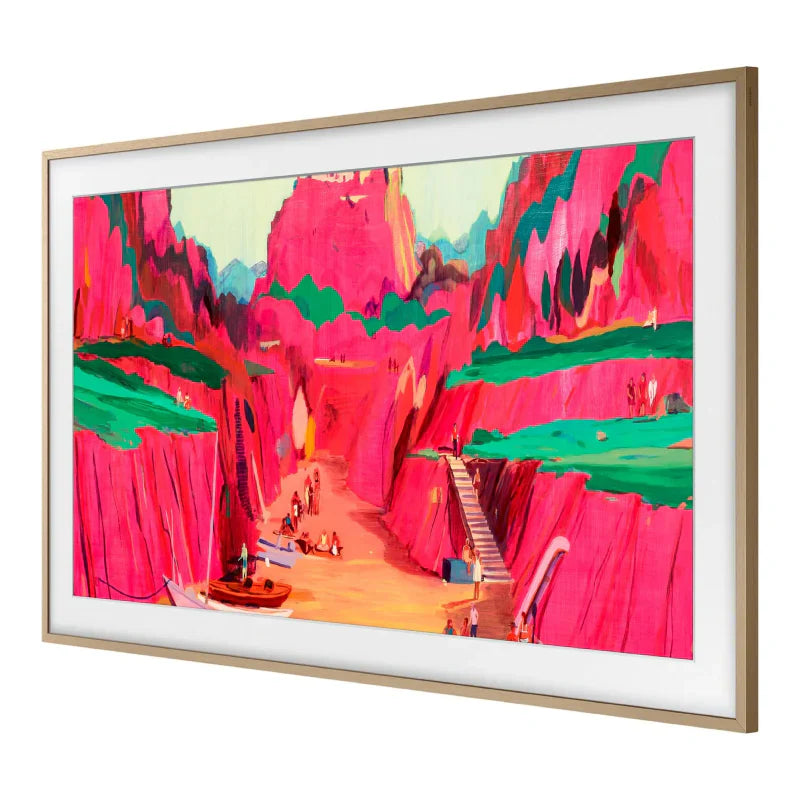 Samsung Customizable Bezel for 85" The Frame Pro TV - Modern Teak
