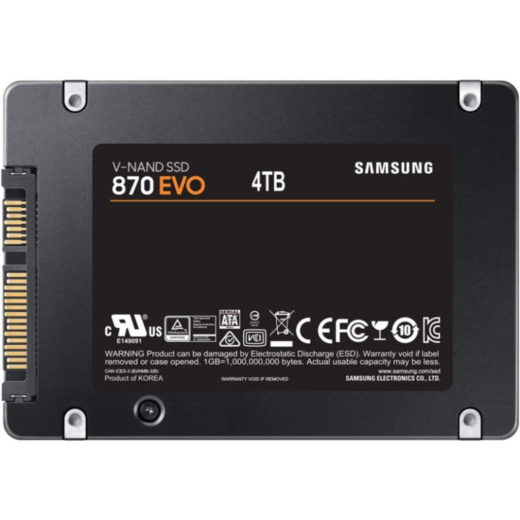 Samsung Internal SSD 4TB 870 EVO 2.5" MZ-77E4T0BW