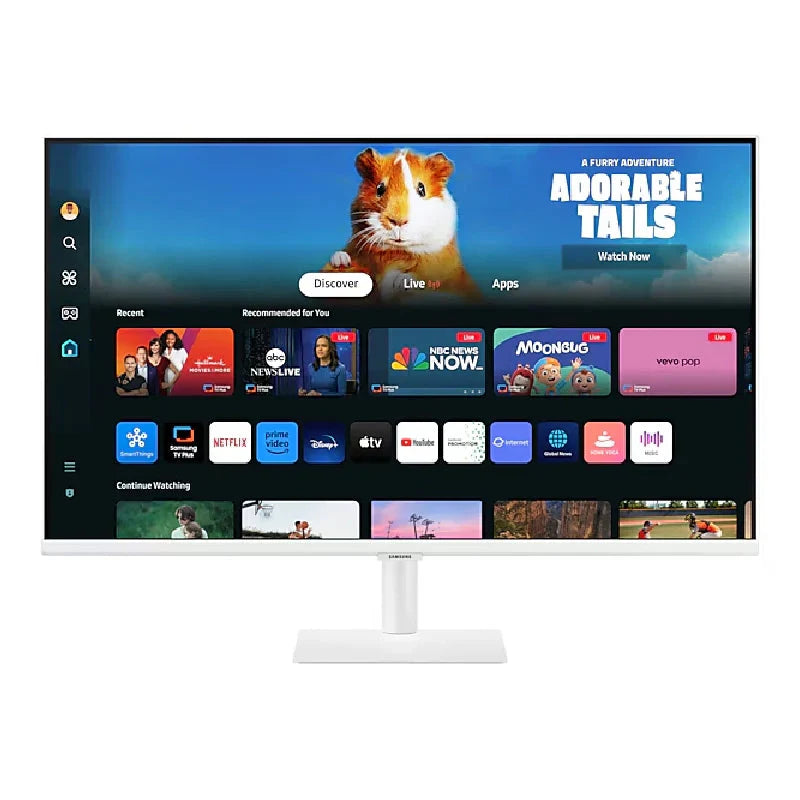 Samsung M50D FHD Smart Monitor - 27.0" FHD / 4ms / HDMI / USB / Bluetooth / White - Monitor LS27DM501EMXUE