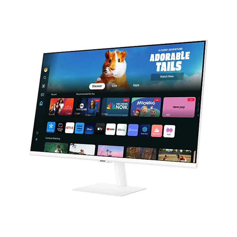 Samsung M50D FHD Smart Monitor - 27.0" FHD / 4ms / HDMI / USB / Bluetooth / White - Monitor LS27DM501EMXUE