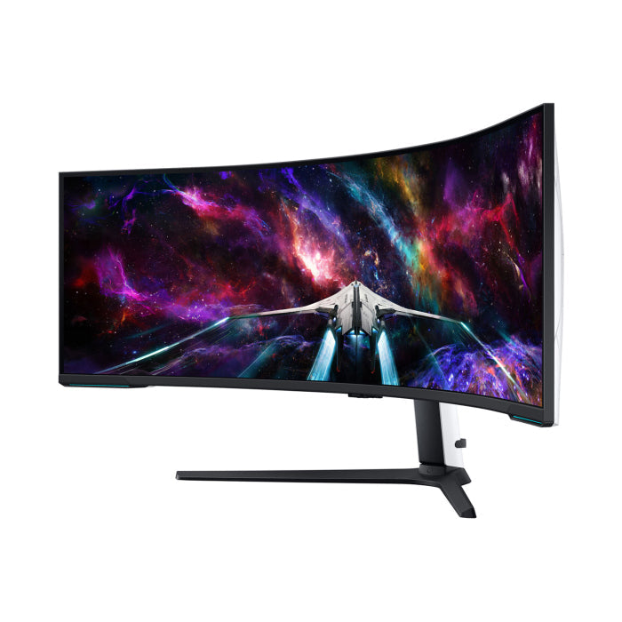 Samsung Odyssey Neo G9 57" Curved Dual UHD, 4K (7680x2160), VA Panel, 240hz, 1ms, HDMI 2.1, DP 2.1, FreeSync Premium Pro Gaming Monitor + FREE Samsung T7 2TB Portable SSD (MU-PC2T0T/WW)