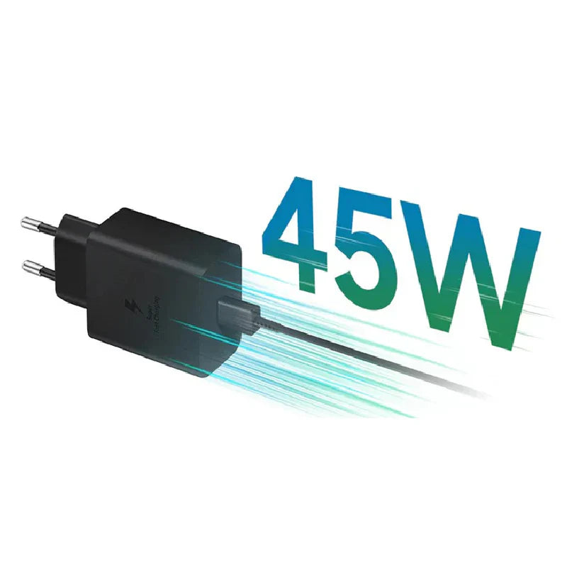 Samsung Power Adapter With Cable - 45W / 5A / USB-C / 1 Meter / Black