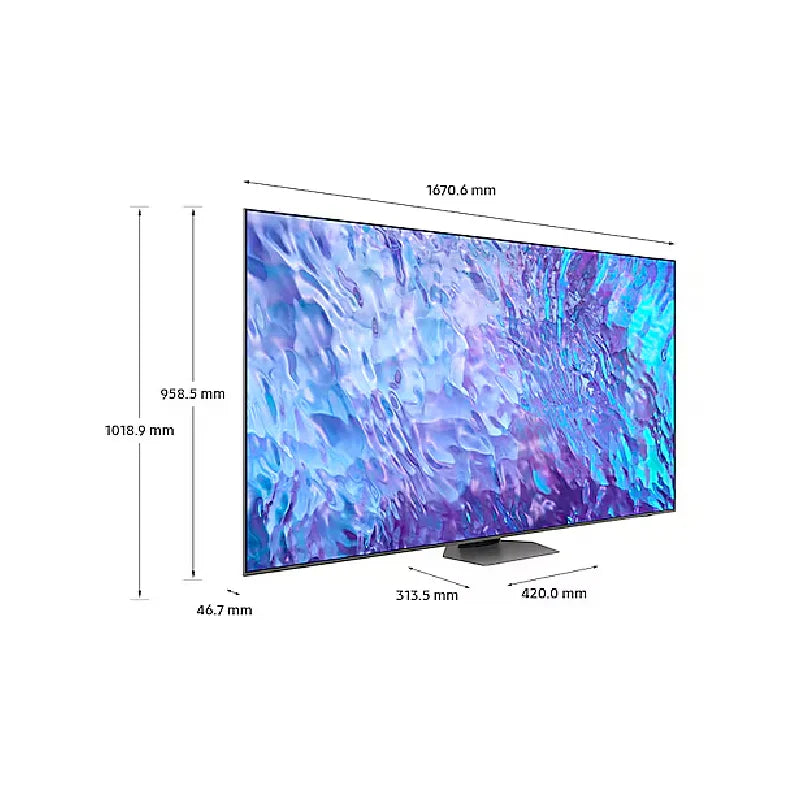 Samsung QA98Q80CAUXZN Smart TV - 98" QLED / 4K / 100Hz / USB / HDMI / Gray