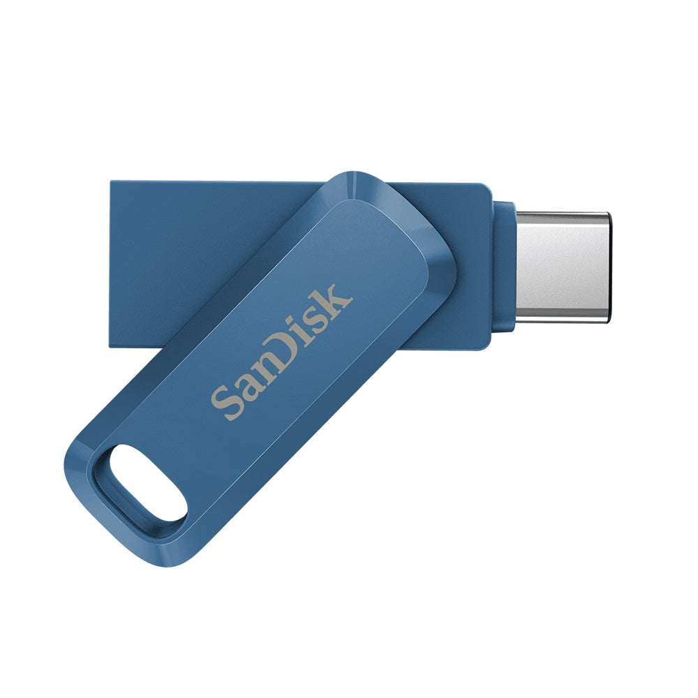 SanDisk 128GB Ultra Dual Drive Go USB-C Flash Memory, 150MB/s (Navy Blue)