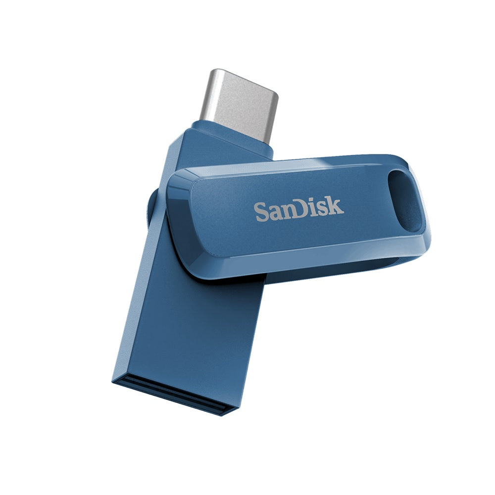 SanDisk 128GB Ultra Dual Drive Go USB-C Flash Memory, 150MB/s (Navy Blue)